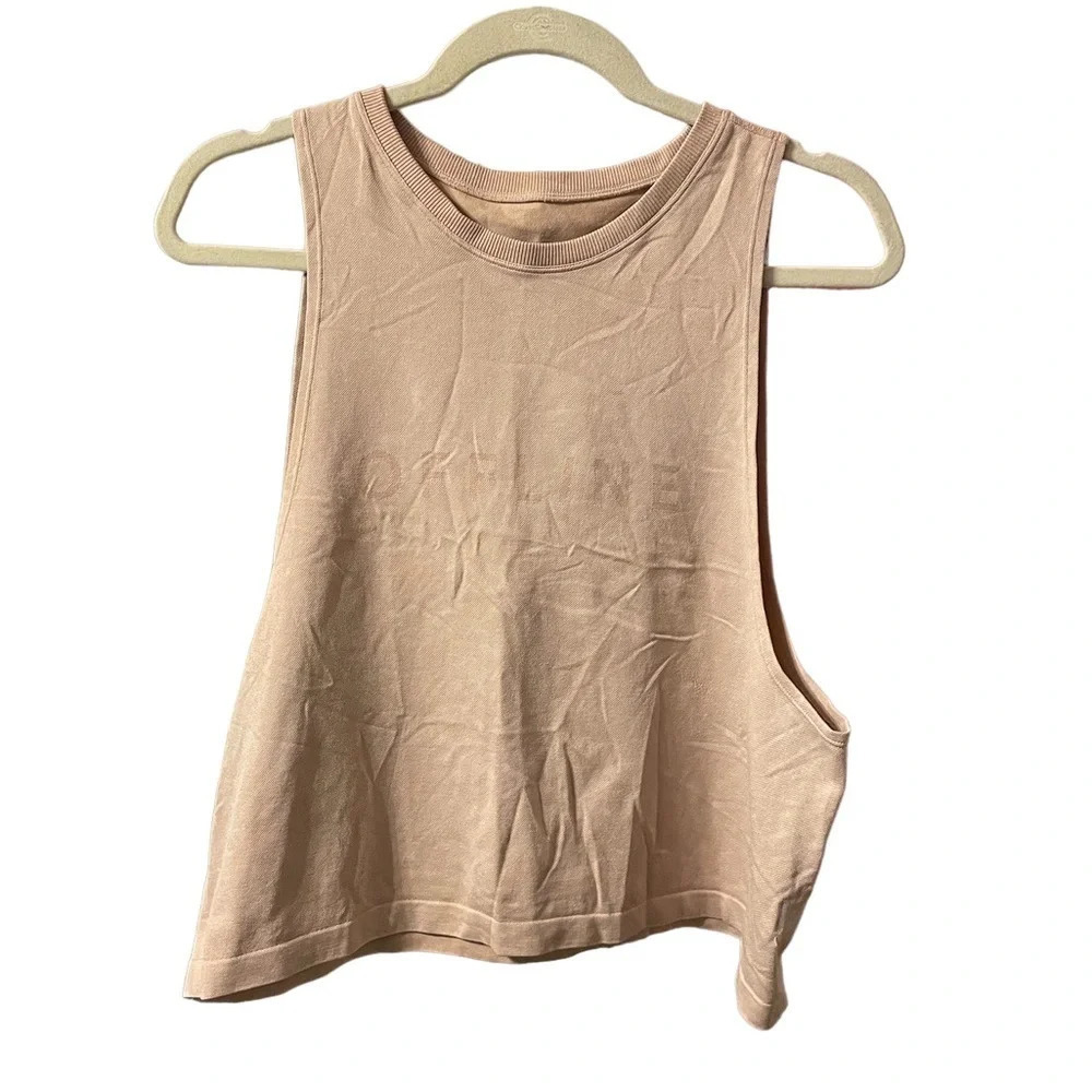 OFFLINE BY AERIE BEIGE MUSCLE TANK